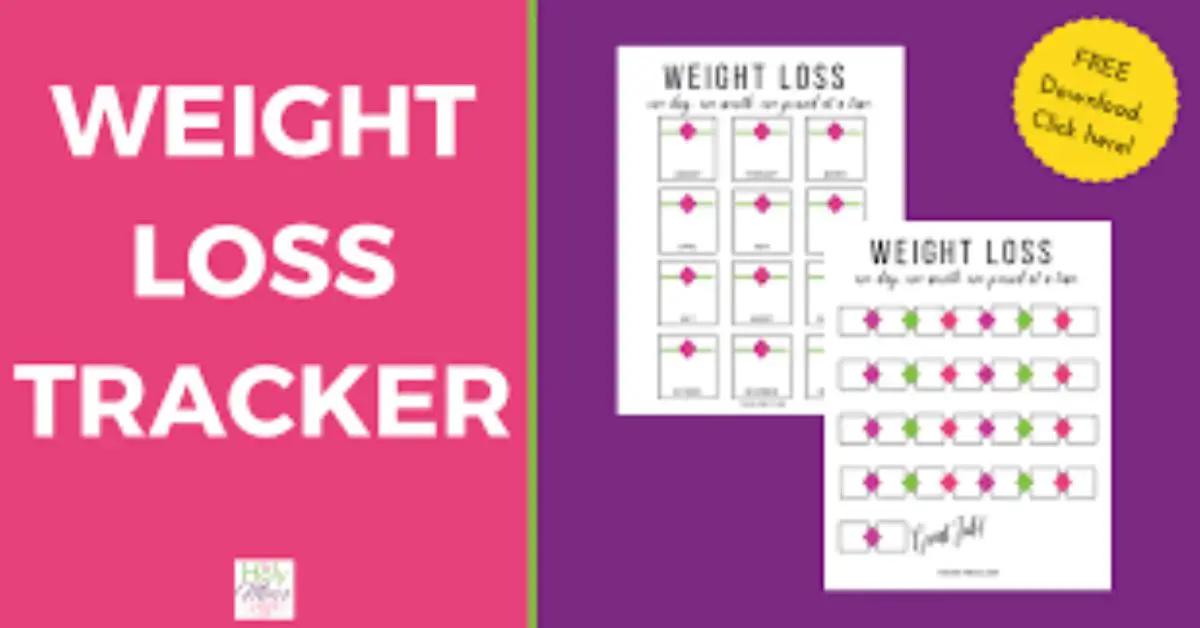 printable weight loss tracker