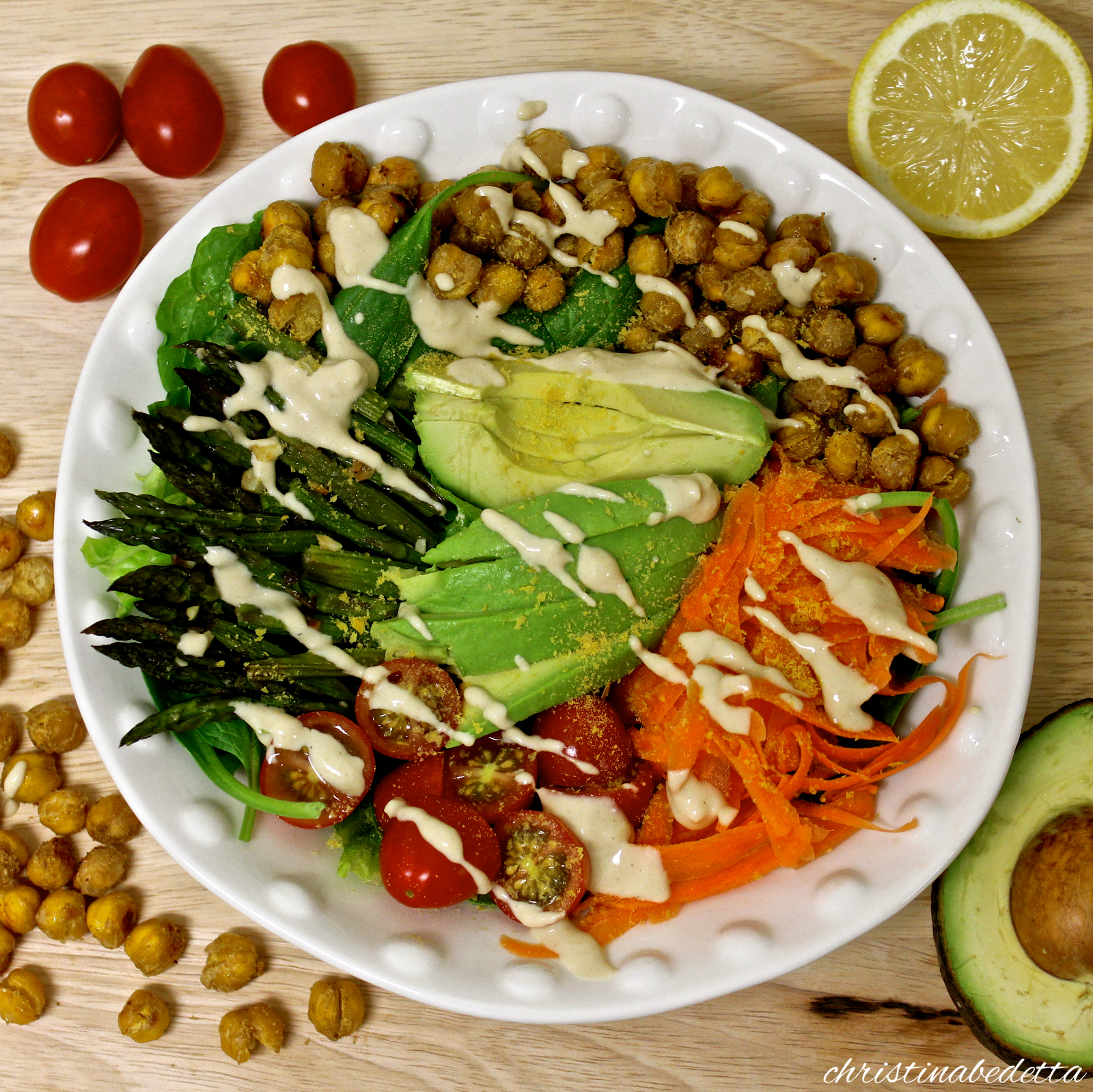 Lean Green Power Bowl with Zesty Dressing
