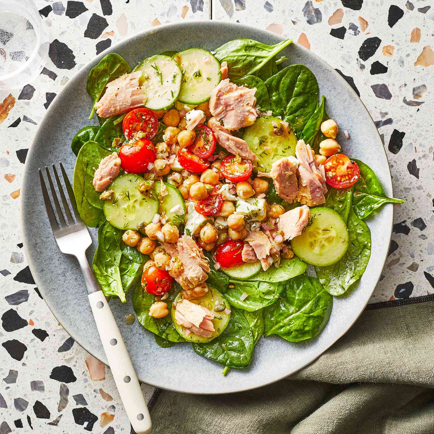 Creamy Avocado & Chickpea "No-Tuna" Salad